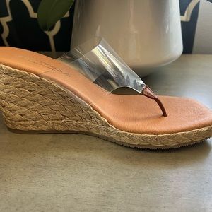 Andre Assous Arabella Clear Wedge Shoes